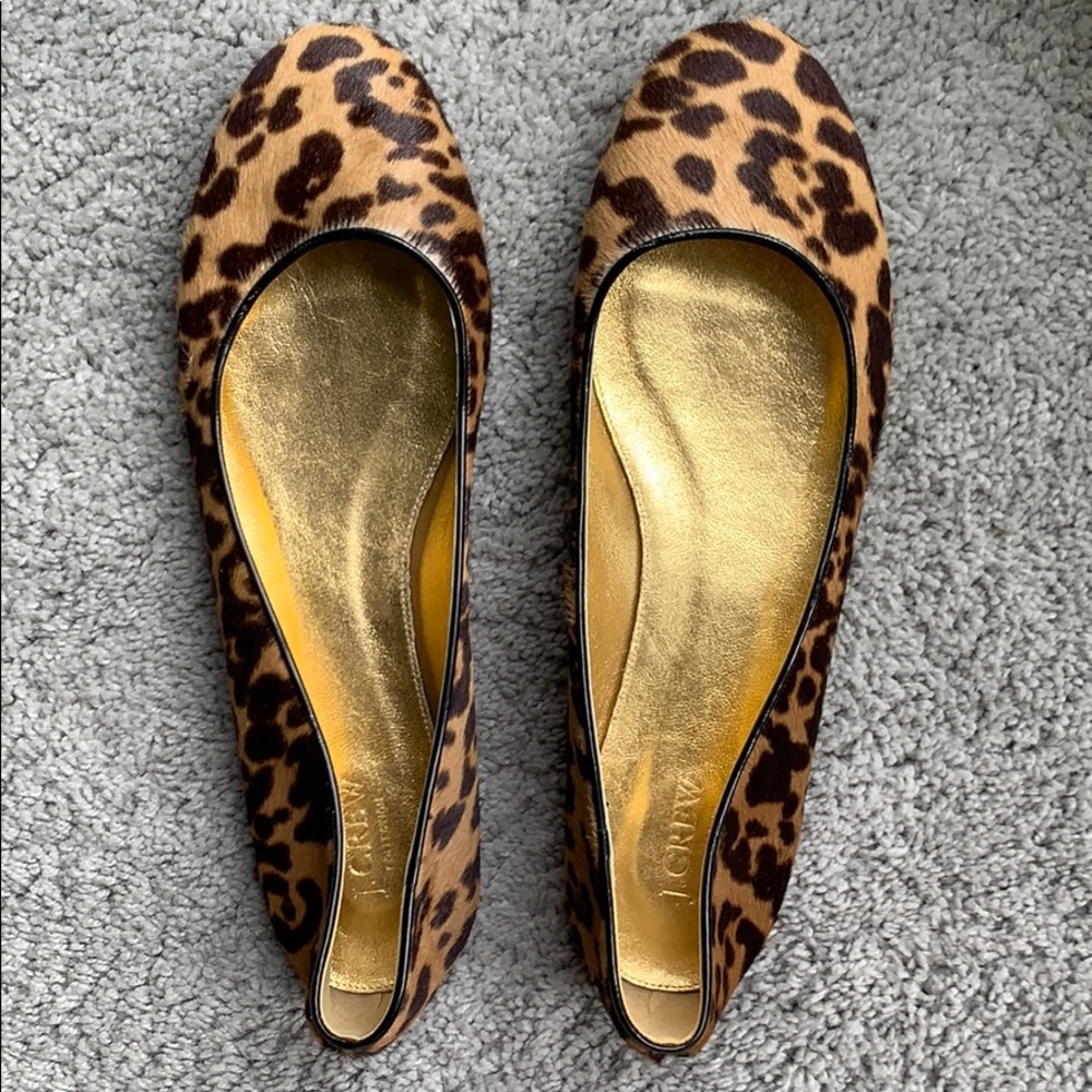 J Crew leopard print shoes